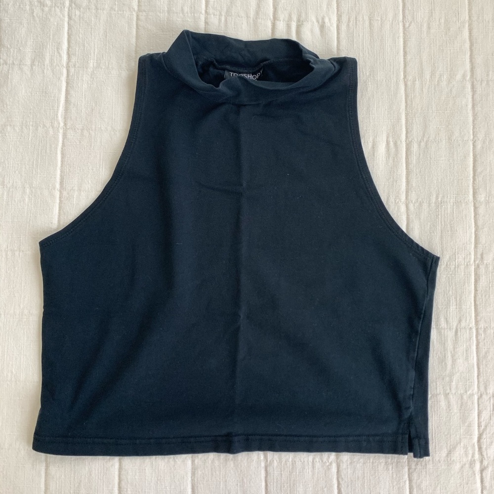 Topshop Mock Neck Tank